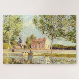 Alfred Sisley Huizen aan de oevers van de Loing Legpuzzel