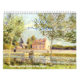 Alfred Sisley Impressionistische Landschapsschilde Kalender