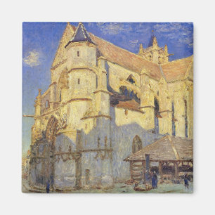 Alfred Sisley   Kerk in Moret, Frosty Weather Magneet