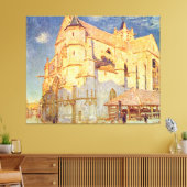 Alfred Sisley Kerk van Moret Canvas Afdruk (Insitu (Woonkamer))