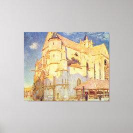 Alfred Sisley Kerk van Moret Canvas Afdruk
