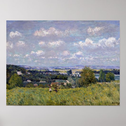 Alfred Sisley | Kombuis van de Seine in St-Cloud Poster (Voorkant)