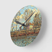 Alfred Sisley kunst - Grand Jatte Ronde Klok (Hoek)