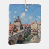 Alfred Sisley kunstwerk - De brug van Moret Keramisch Ornament (Rechts)