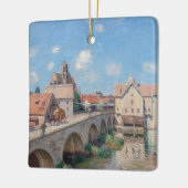 Alfred Sisley kunstwerk - De brug van Moret Keramisch Ornament (Links)