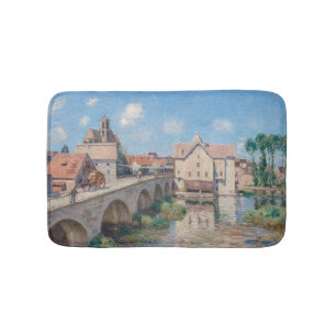 Alfred Sisley kunstwerk - Le Pont de Moret Badmat