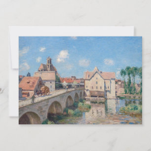 Alfred Sisley kunstwerk - Le Pont de Moret Kaart