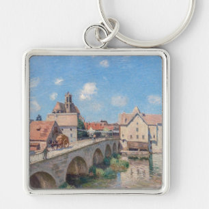 Alfred Sisley kunstwerk - Le Pont de Moret Sleutelhanger
