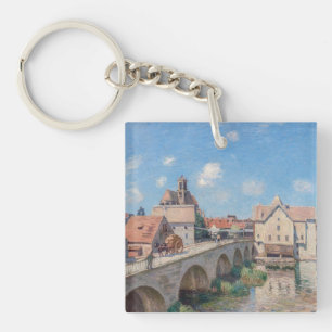 Alfred Sisley kunstwerk - Le Pont de Moret Sleutelhanger