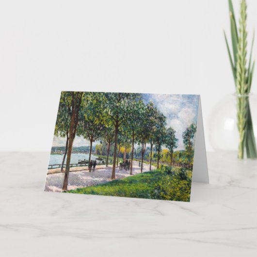 Alfred Sisley - Laan met kastanjebomen Kaart (Voorkant)