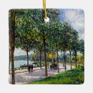 Alfred Sisley - Laan met kastanjebomen Keramisch Ornament