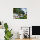 Alfred Sisley - Laan van Kastanjebomen Poster (Thuiskantoor)