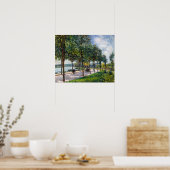 Alfred Sisley - Laan van Kastanjebomen Poster (Keuken)