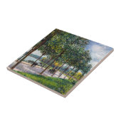Alfred Sisley - Laan van Kastanjebomen Tegeltje (Zijkant)