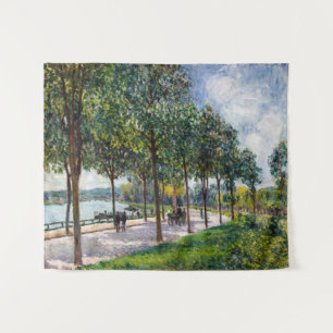 Alfred Sisley - Laan van Kastanjebomen Wandkleed
