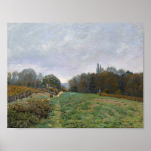 Alfred Sisley - Landschap bij Louveciennes Poster