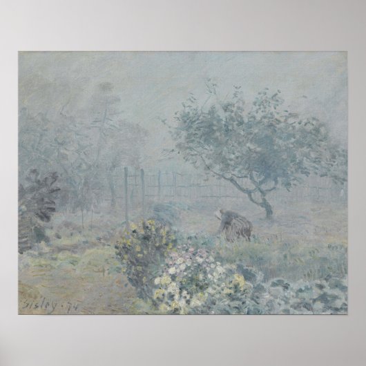 Alfred Sisley - Mist, Voisins Poster (Voorkant)