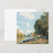 Alfred Sisley Moret over de oevers van de rivier d (Voorkant / Achterkant)