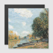 Alfred Sisley Moret over de oevers van de rivier d (Voorkant / Achterkant)