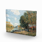 Alfred Sisley Moret over de oevers van de rivier d Fotoblokken (Rechts)
