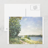 Alfred Sisley - Normandie 1894 Oil on Canvas Briefkaart (Voorkant / Achterkant)