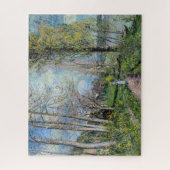 Alfred Sisley - Oevers van de Seine bij By Legpuzzel (Verticaal)