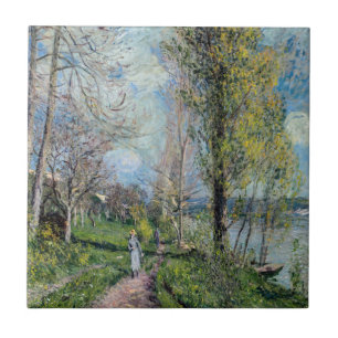 Alfred Sisley - Oevers van de Seine bij By Tegeltje