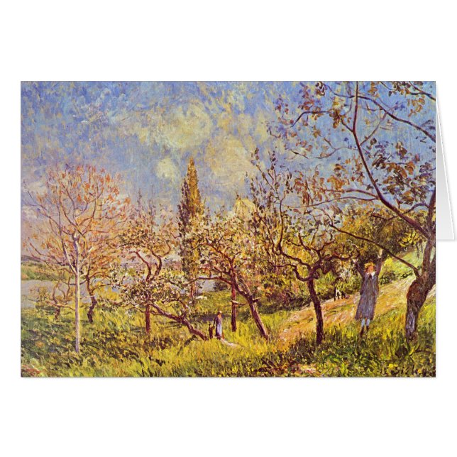 Alfred Sisley Orchard in het voorjaar (Voorkant Horizontaal)