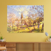 Alfred Sisley Orchard in het voorjaar Canvas Afdruk (Insitu (Woonkamer))