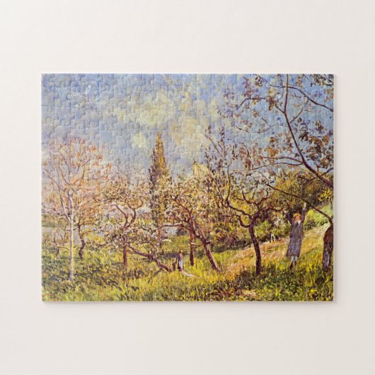 Alfred Sisley Orchard in het voorjaar Legpuzzel (Horizontaal)