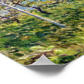 Alfred Sisley Orchard in lente Poster (Hoek)