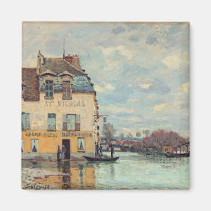 Alfred Sisley - Overstroming bij Port-Marly 1872 Magneet