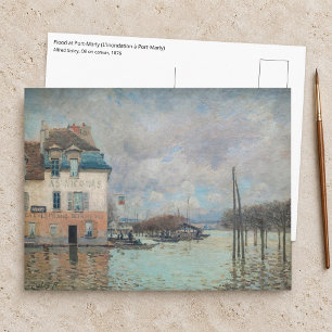 Alfred Sisley - Overstroming bij Port-Marly 1876 Briefkaart