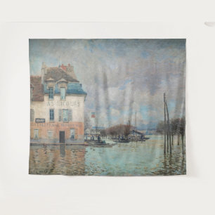 Alfred Sisley - Overstroming bij Port-Marly 1876 Wandkleed