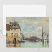 Alfred Sisley - Overstroming in Port-Marly 1872 Bedankkaart (Voorkant / Achterkant)