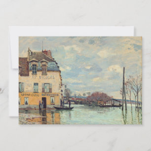 Alfred Sisley - Overstroming in Port-Marly 1872 Bedankkaart