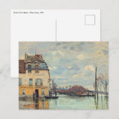 Alfred Sisley - Overstroming in Port-Marly 1872 Briefkaart (Voorkant / Achterkant)