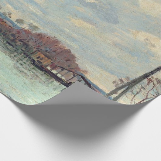 Alfred Sisley - Overstroming in Port-Marly 1872 Cadeaupapier (Hoek)