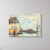 Alfred Sisley - Overstroming in Port-Marly 1872 Canvas Afdruk (Voorkant)
