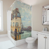Alfred Sisley - Overstroming in Port-Marly 1872 Douchegordijn (In situ)
