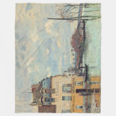 Alfred Sisley - Overstroming in Port-Marly 1872 Fleece Deken (Voorkant)
