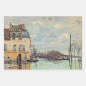 Alfred Sisley - Overstroming in Port-Marly 1872 Inpakpapier Vel (Voorkant)