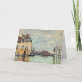 Alfred Sisley - Overstroming in Port-Marly 1872 Kaart (Voorkant)