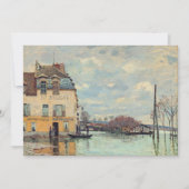 Alfred Sisley - Overstroming in Port-Marly 1872 Kaart (Voorkant)