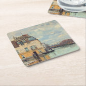 Alfred Sisley - Overstroming in Port-Marly 1872 Kartonnen Onderzetters (Schuin)