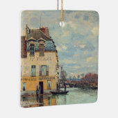 Alfred Sisley - Overstroming in Port-Marly 1872 Keramisch Ornament (Rechts)
