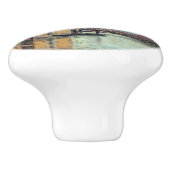 Alfred Sisley - Overstroming in Port-Marly 1872 Keramische Knop (Zijkant)