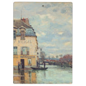 Alfred Sisley - Overstroming in Port-Marly 1872 Klembord (Achterkant)