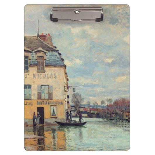 Alfred Sisley - Overstroming in Port-Marly 1872 Klembord (Voorkant)