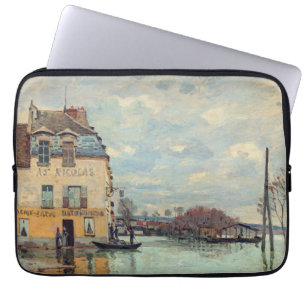 Alfred Sisley - Overstroming in Port-Marly 1872 Laptop Sleeve
